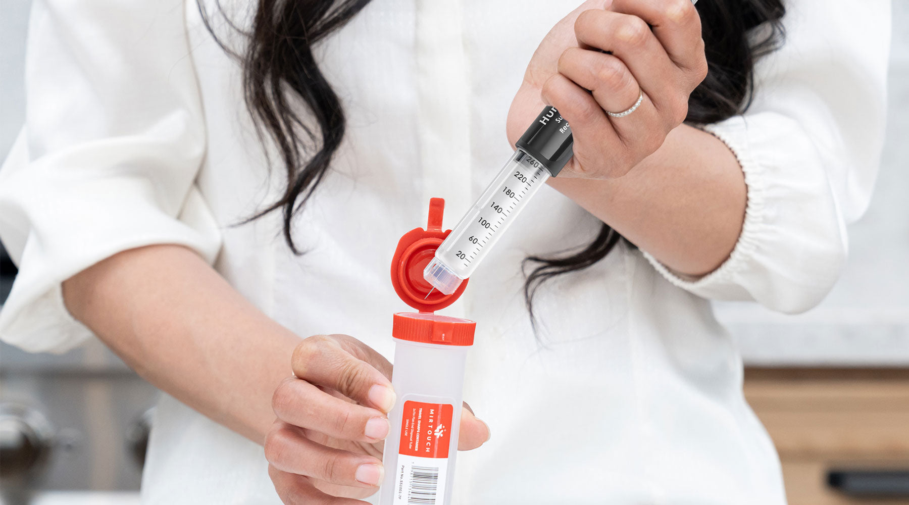 Sharp Shuttle Travel Sharps Container for Dupixent®, Repatha®, Enbrel® & More: The M