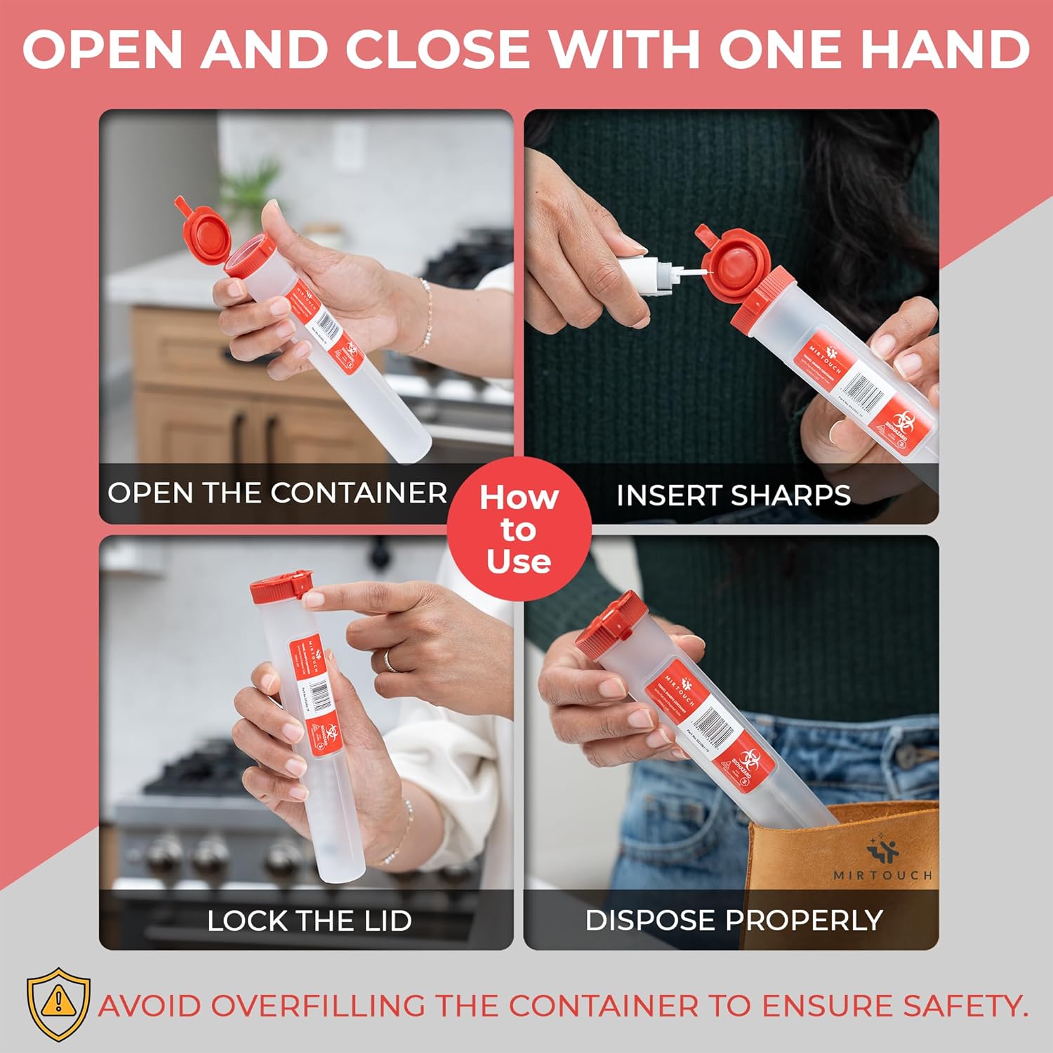 Travel Sharps™ - Single-Use Portable Small Sharps Container for Auto-I