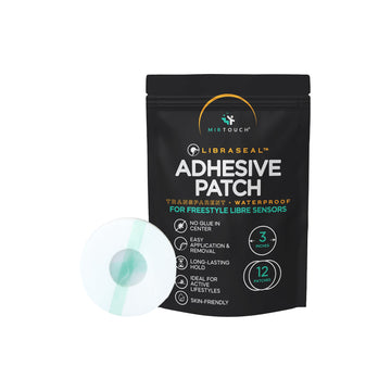 LIBRASEAL™ - Transparent Waterproof Adhesive Patch for FreeStyle Libre Sensors 12-Pack (Patch Only)