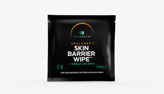MirTouch® SealPrep™ Skin Barrier Wipes for adhesive patches sensors insulin pumps